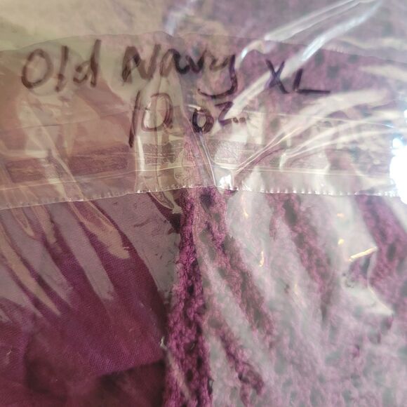 Old Navy Maternity Babydoll Midi Dress Women's Size XL Purple Crochet Lace Trim - Picture 10 of 10